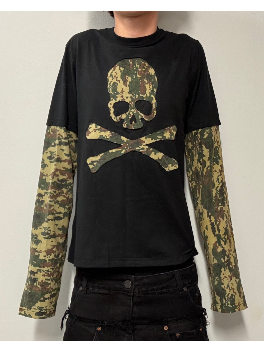 Men'S Fashion Designer - 2026 새로운 미국 복고풍 위장 해골