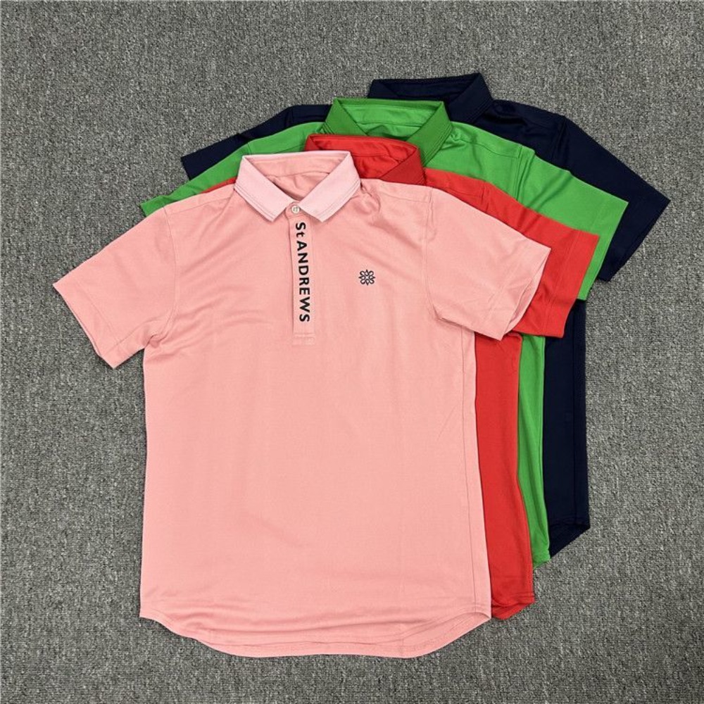 Men'S Fashion Golf Clothing - 새로운 ST ANDREWS 남성 여름 골프