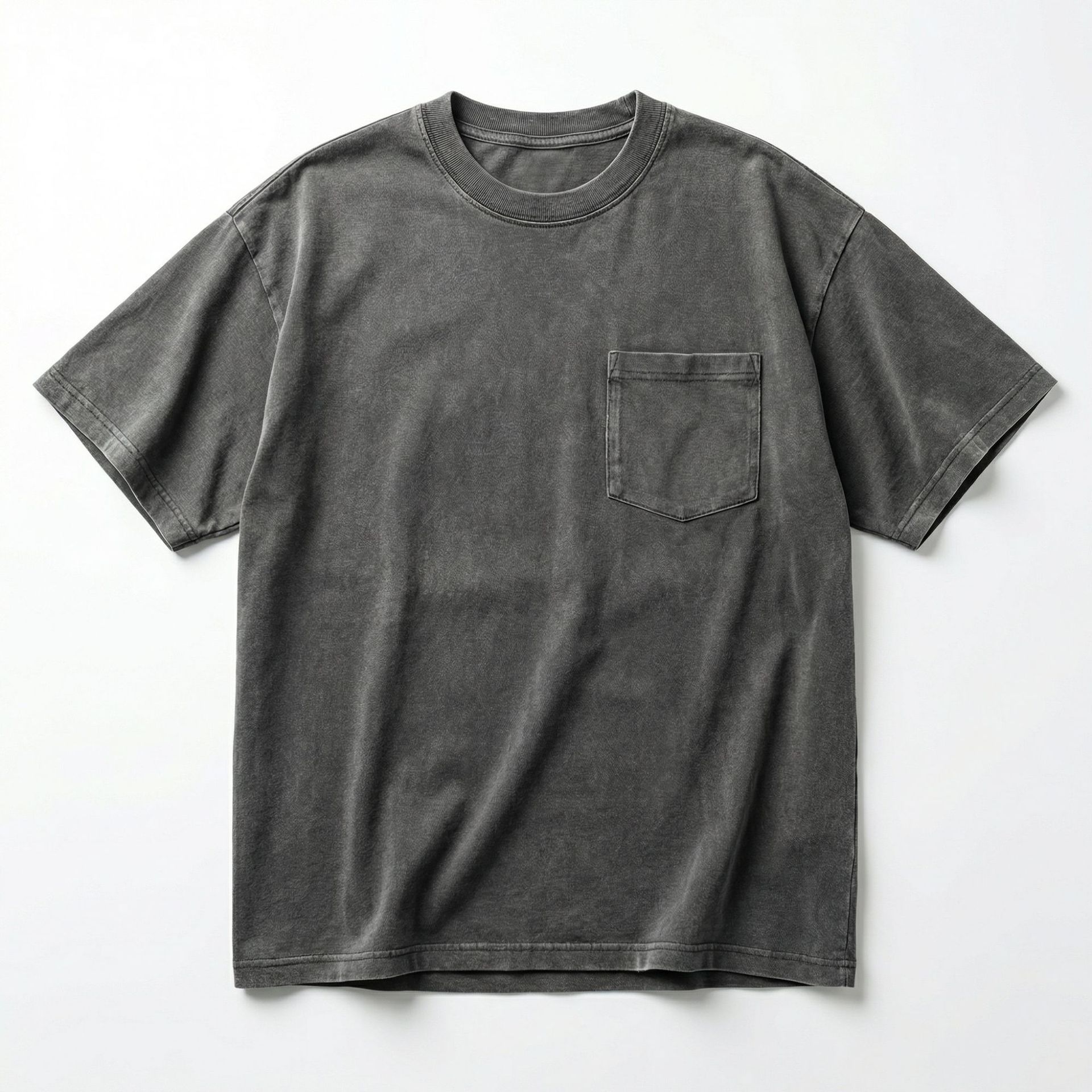 Men'S Fashion Rules - 커스텀 로그워시드 빈티지 코튼 티셔츠 230g