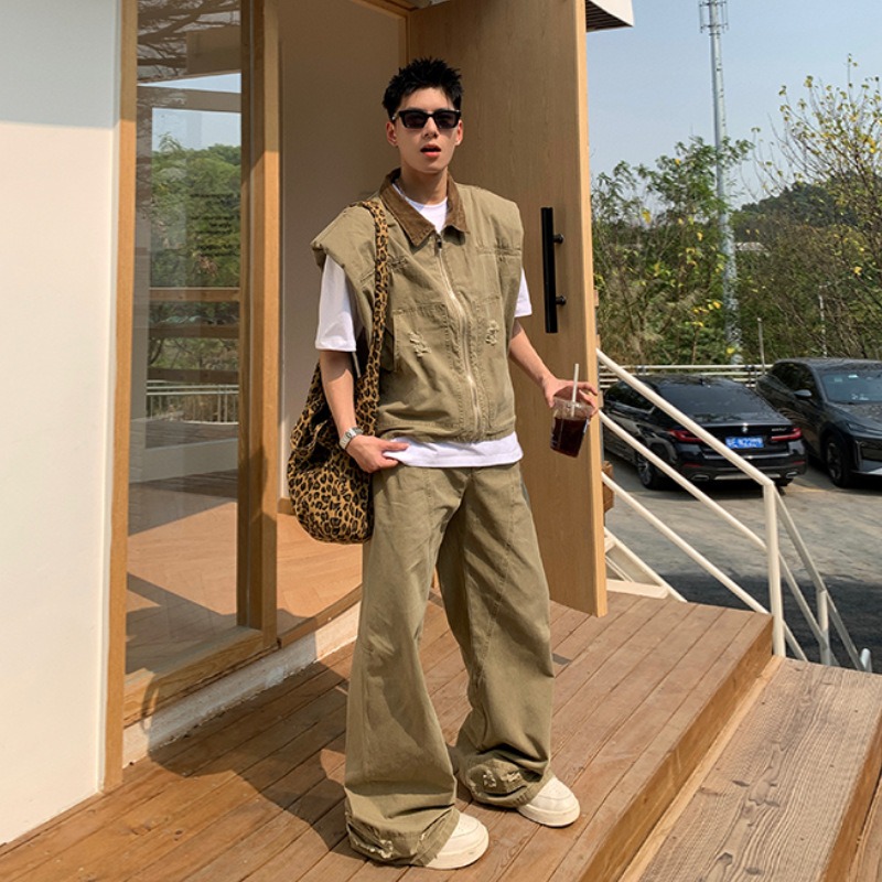 Men'S Fashion Designer - 미국 패션 브랜드 레트로 데님 재킷