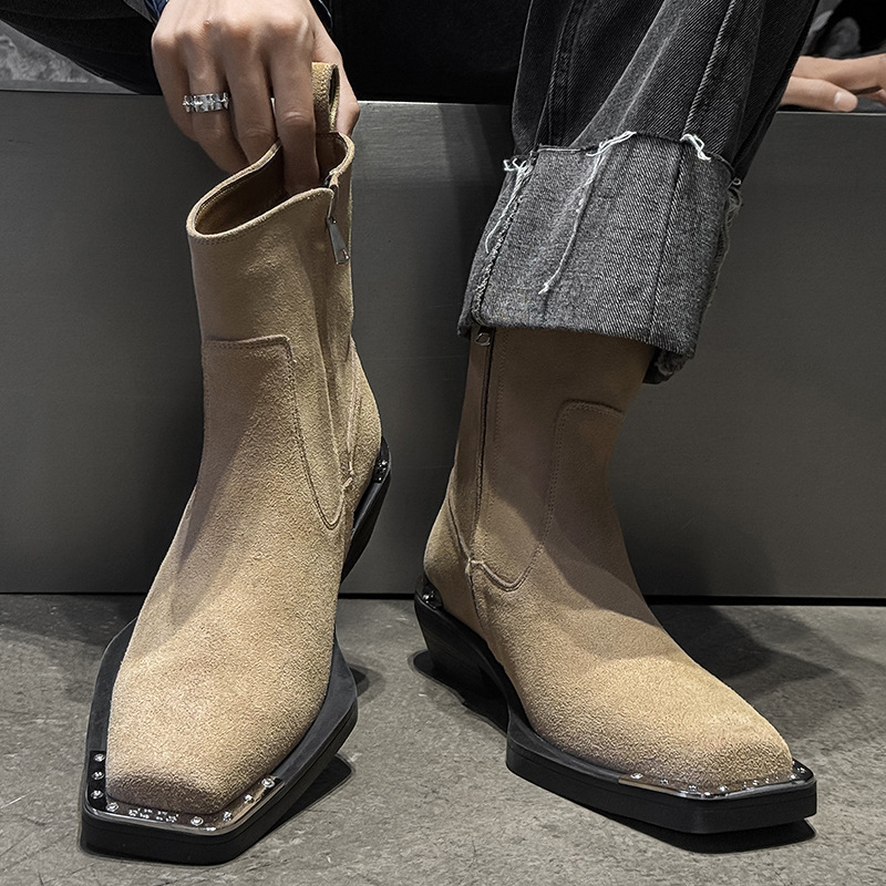 Chelsea Boots Men - 영국 스타일 남성 캐주얼 파티 나이트클럽