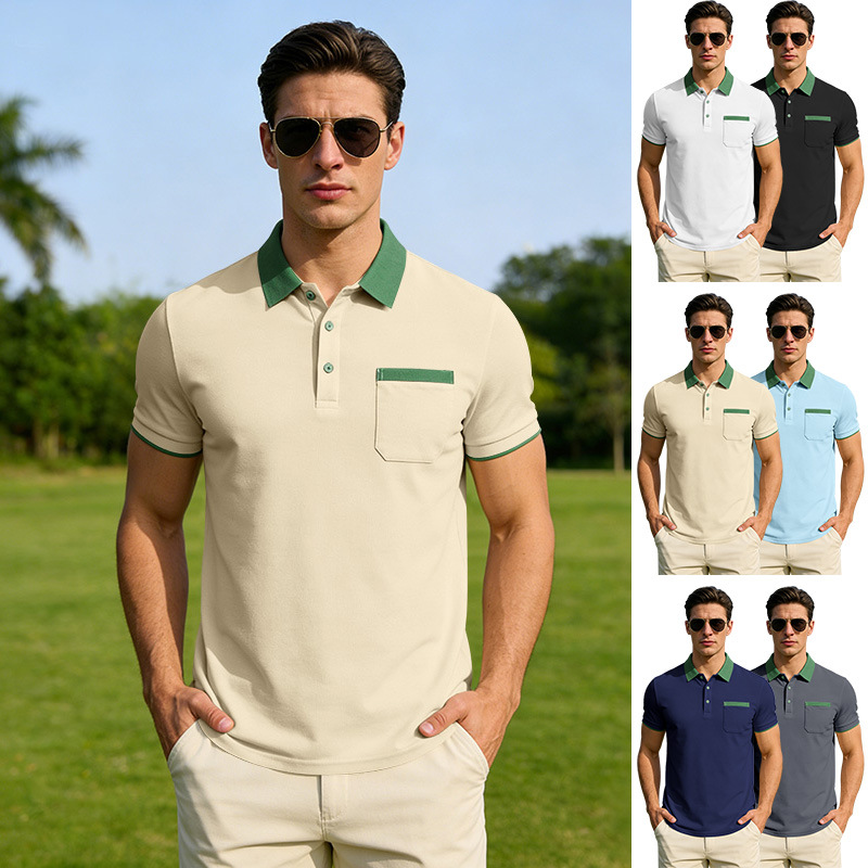 Men'S Fashion Polo Shirt - 2026년 여름 남성 유럽 아메리칸 캐주얼