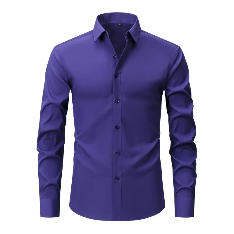 Dress Shirt Non-Iron - 남성용 4방향 스트레치 무구김 노아이론 슬림핏