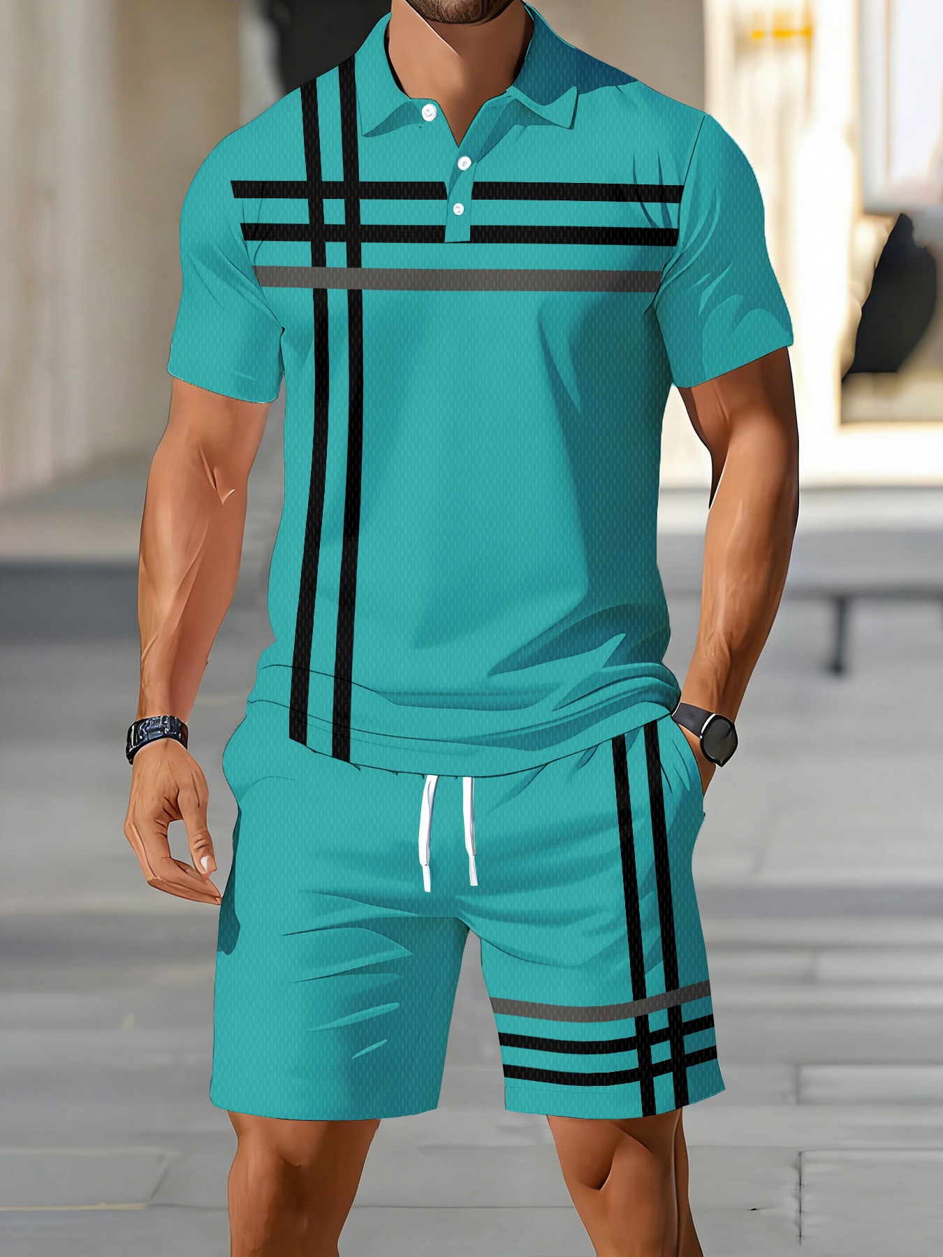 Men'S Fashion Polo Shirt - 2026년 여름 미국 남성용 폴로 셔츠