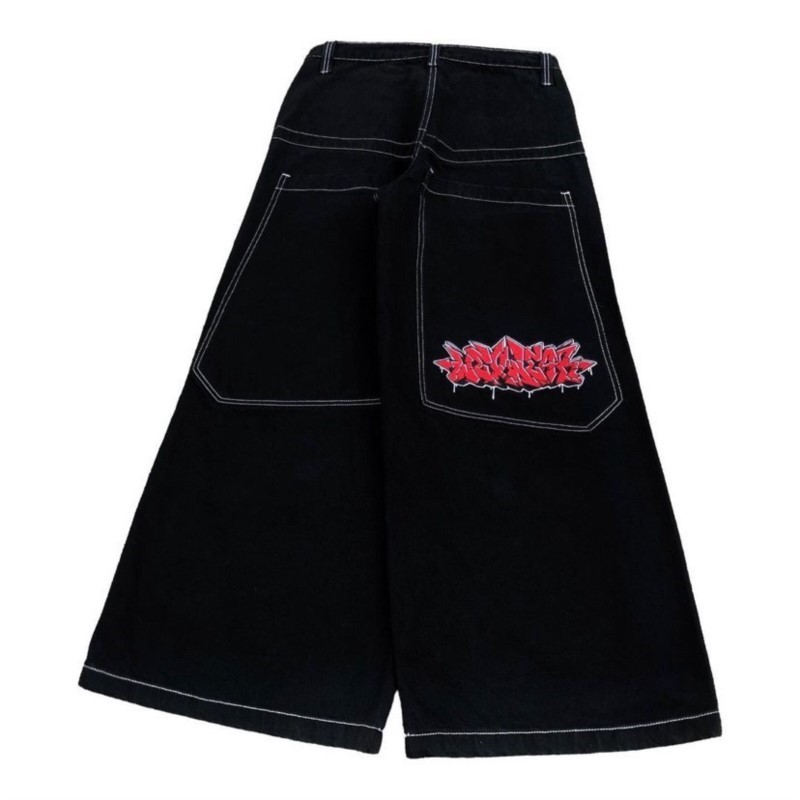 Men'S Fashion Jeans - 아메리칸 패션 힙합 오버사이즈 루즈핏 청바지