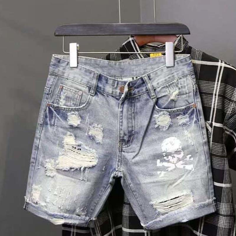 Men'S Fashion Linen Pants - 여름 남성 착용 비드 홀 거지