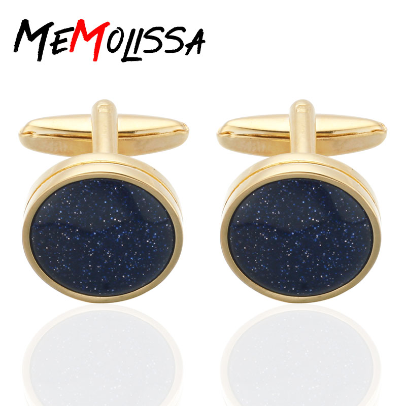 Men'S Fashion Over 60 - MeMolissa-2019 신상품 고급 블루 사암 커프스