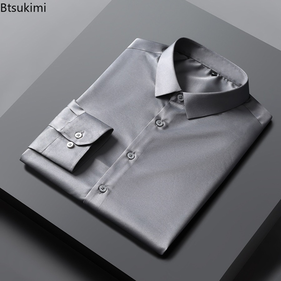 Dress Shirt Non-Iron - 2026 신상 남성용 다림질 필요 없는