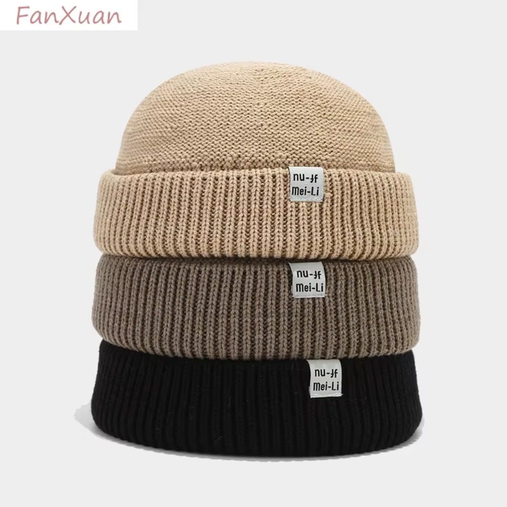 패션 울 니트 니트 비니 라운드 탑 방한 브림리스 캡  - Beanie Winter Hat 리뷰 및 가격