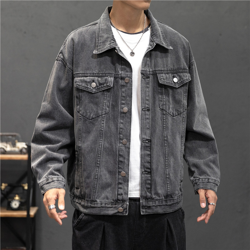 새로운 데님 재킷 남성 빈티지 진 코트 스트리트 패션  - Men'S Fashion Linen Pants 리뷰 및 가격