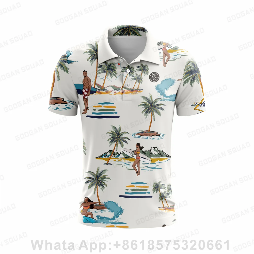2023 신상 여름 하와이 스타일 남성 폴로셔츠 캐주얼 - Men'S Fashion Golf Clothing 리뷰 및 가격