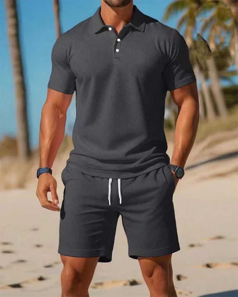 여름 캐주얼 다용도 패션 남성용 반소매 버튼다운 폴로  - Men'S Fashion Polo Shirt 리뷰 및 가격