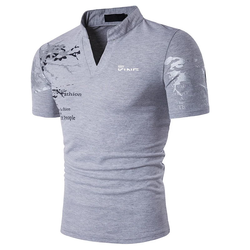 남성용 폴로 셔츠 골프 셔츠 그래픽 프린트 V 넥 야외 - Men'S Fashion Golf Clothing 리뷰 및 가격