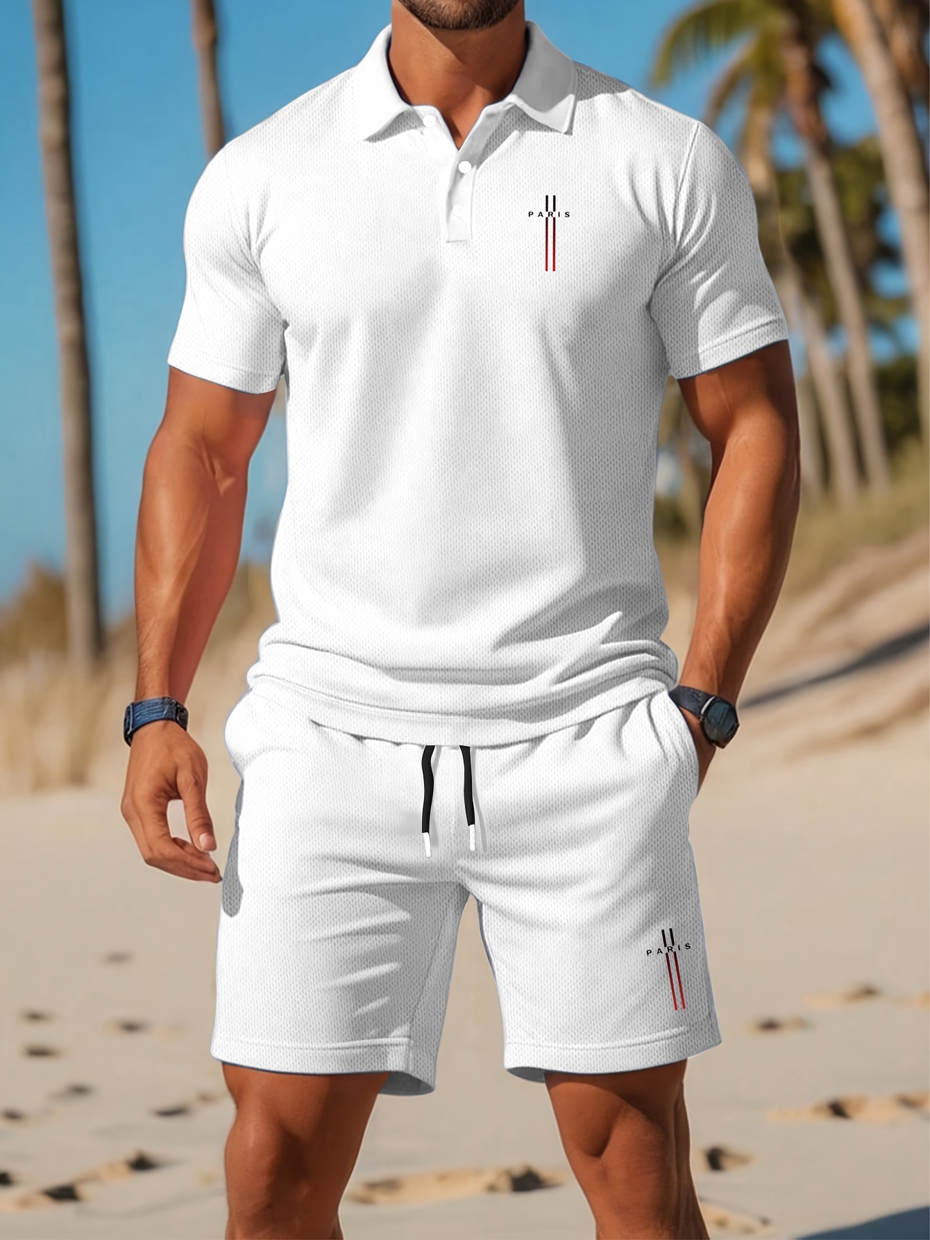 2026 여름 남성 폴로 셔츠 세트 - 3D 프린팅 디 - Men'S Fashion Polo Shirt 리뷰 및 가격