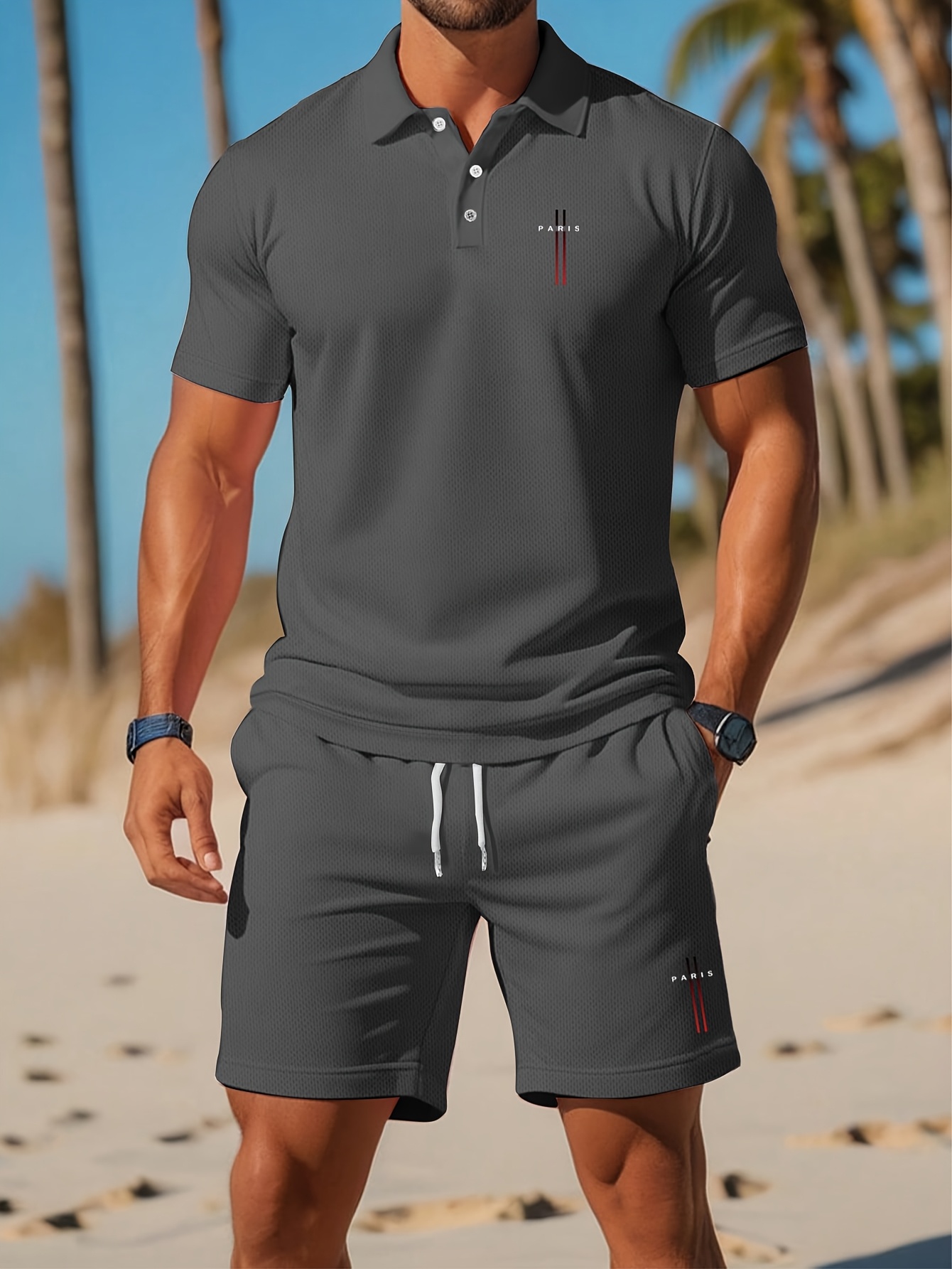 2026 여름 남성 폴로 셔츠 세트 - 3D 프린팅 디 - Men'S Fashion Polo Shirt 리뷰 및 가격