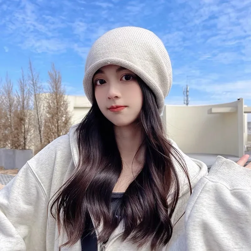 니트 보닛 후드 여성용 겨울 따뜻한 루즈핏 비니 모자  - Beanie Winter Hat 리뷰 및 가격