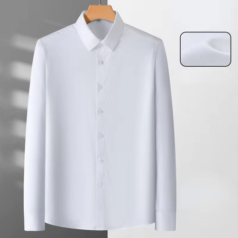 다림질 필요 없는 마이크로 탄성 남성용 긴팔 드레스 셔 - Dress Shirt Non-Iron 리뷰 및 가격