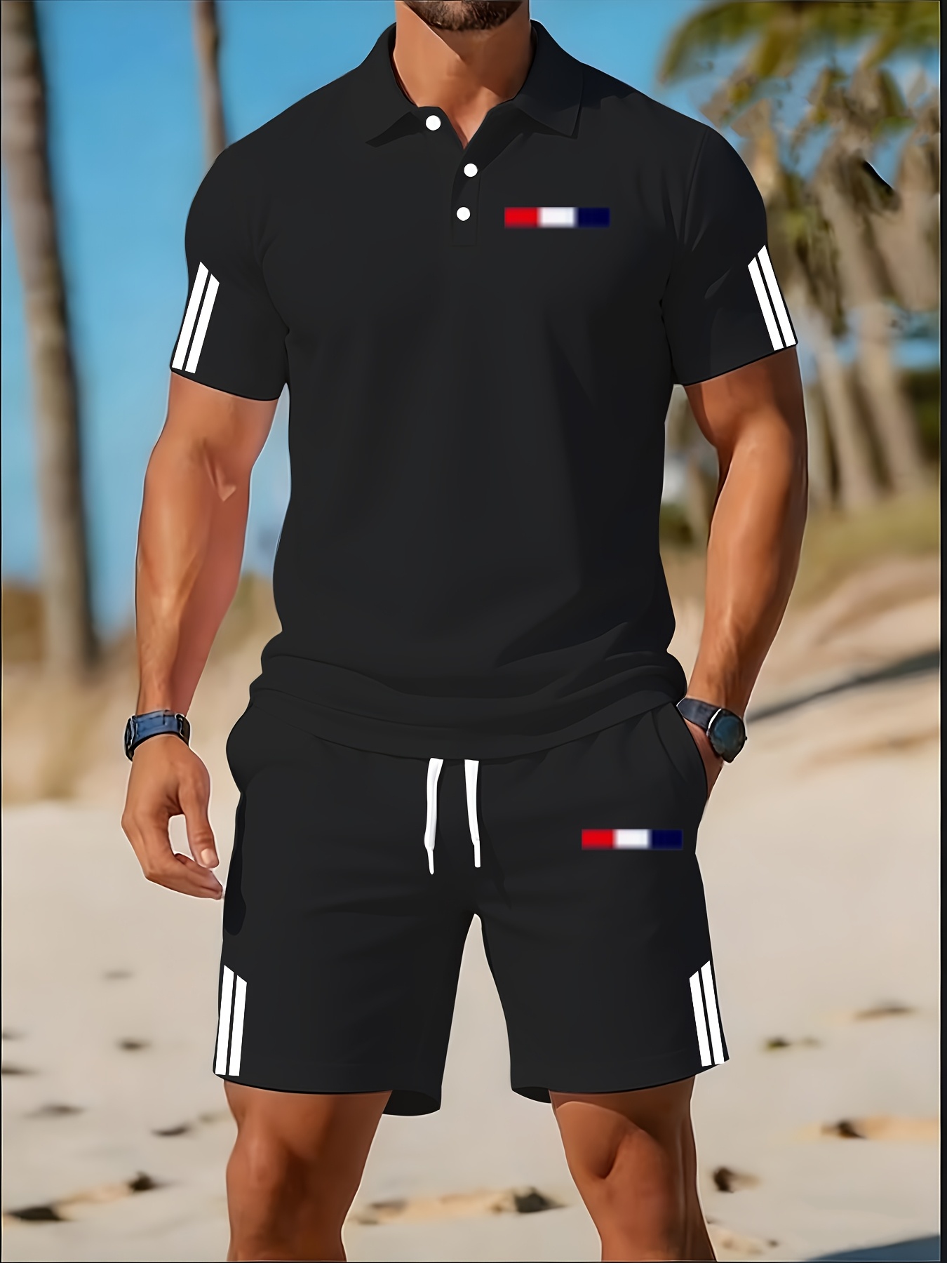 2026 여름 남성 폴로 셔츠 세트 - 3D 프린팅 디 - Men'S Fashion Polo Shirt 리뷰 및 가격