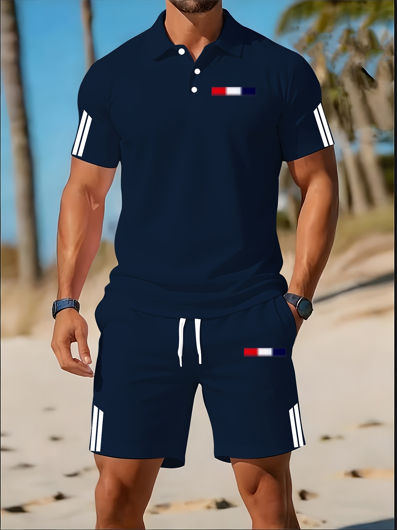 2026 여름 남성 폴로 셔츠 세트 - 3D 프린팅 디 - Men'S Fashion Polo Shirt 리뷰 및 가격
