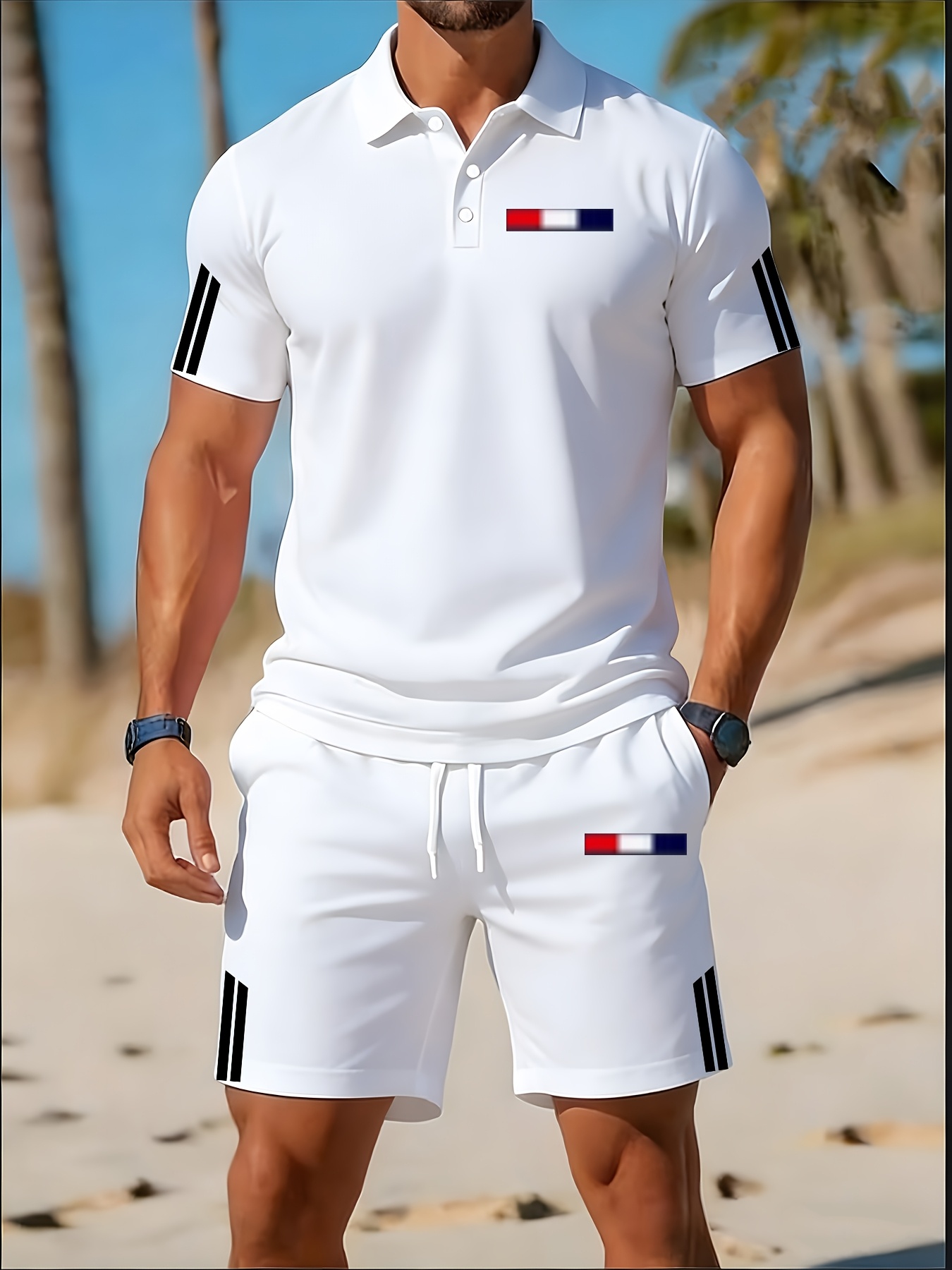 2026 여름 남성 폴로 셔츠 세트 - 3D 프린팅 디 - Men'S Fashion Polo Shirt 리뷰 및 가격