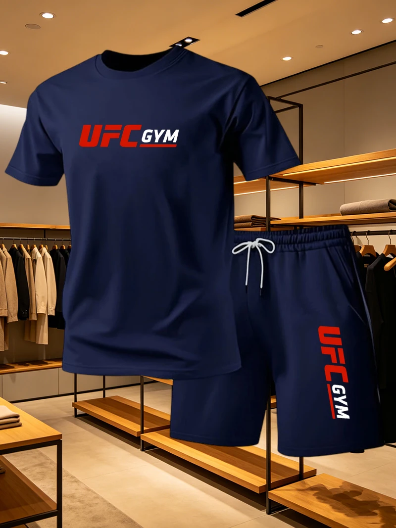 남성 패션 티셔츠 반바지 UFC 캐주얼 세트 여름 스포 - Men'S Fashion Rules 리뷰 및 가격