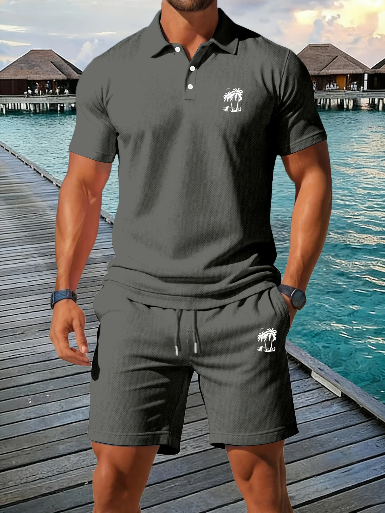 여름 신작 남성용 폴로 셔츠 세트 캐주얼 스포티하고 멋 - Men'S Fashion Polo Shirt 리뷰 및 가격