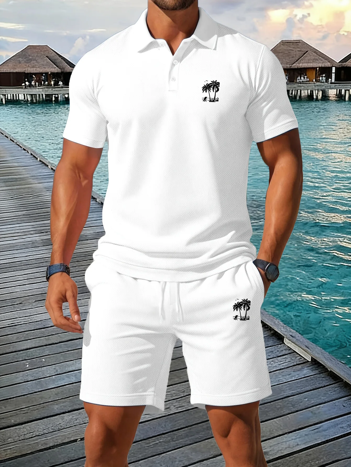 여름 신작 남성용 폴로 셔츠 세트 캐주얼 스포티하고 멋 - Men'S Fashion Polo Shirt 리뷰 및 가격