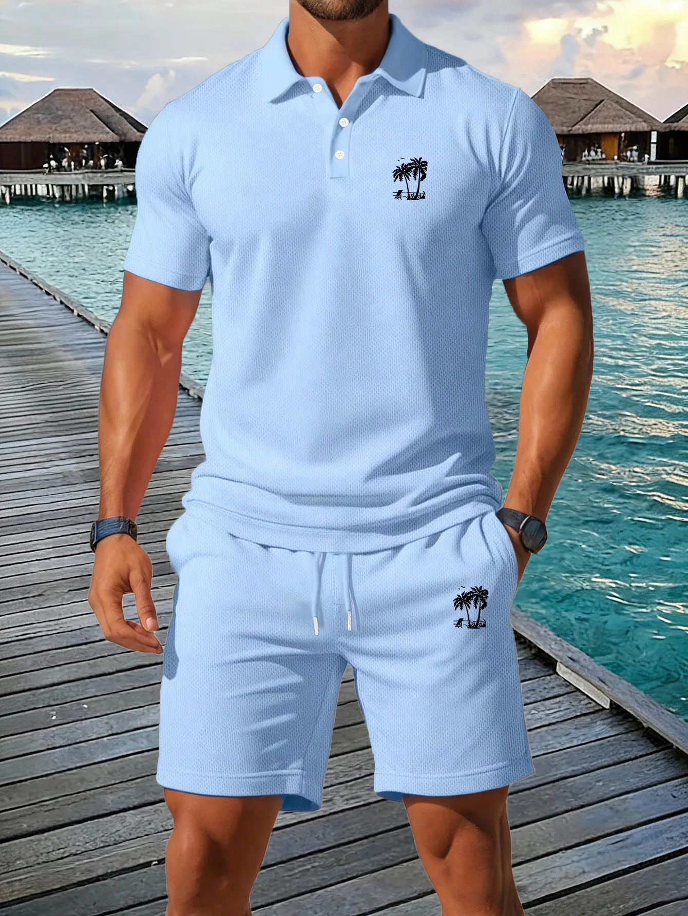 여름 신작 남성용 폴로 셔츠 세트 캐주얼 스포티하고 멋 - Men'S Fashion Polo Shirt 리뷰 및 가격
