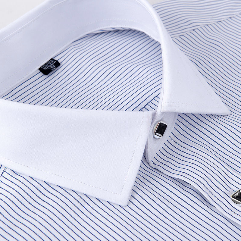 남성용 버튼다운 셔츠, 긴팔 스트라이프 셔츠, 패치워크 - Dress Shirt Non-Iron 리뷰 및 가격