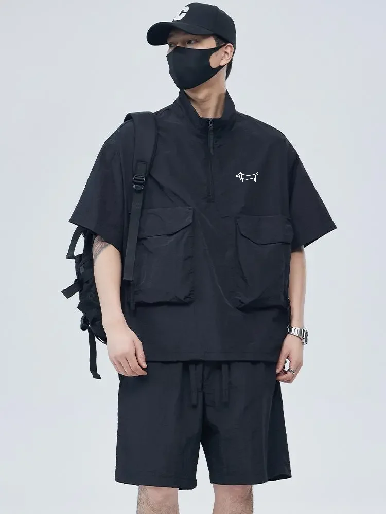 남성용 골프 세트 투피스 골프 셔츠 탑과 반바지 여름  - Men'S Fashion Golf Clothing 리뷰 및 가격