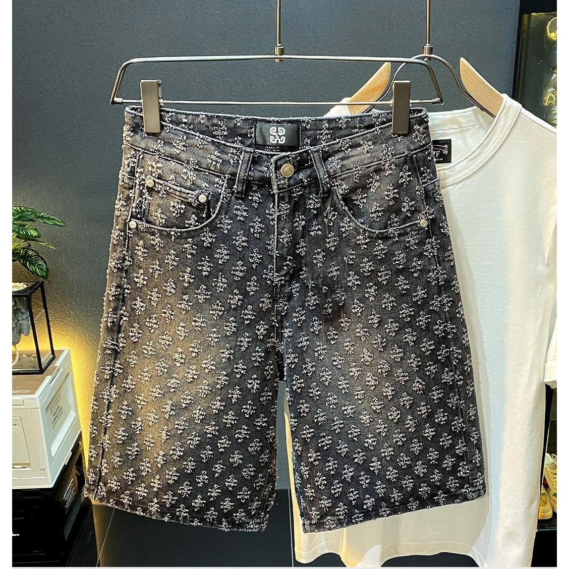 여름 하이 스트리트 데님 반바지 남성 캐주얼 청반바지  - Men'S Fashion Jeans 리뷰 및 가격