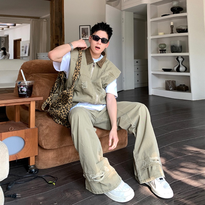 미국 패션 브랜드 레트로 데님 재킷 남성 여름 신상 실 - Men'S Fashion Designer 리뷰 및 가격