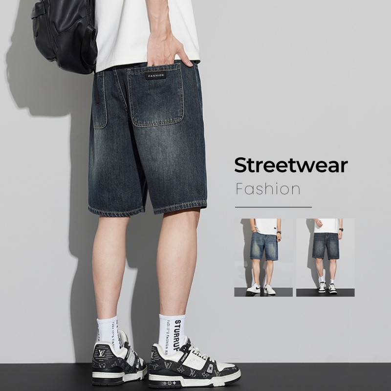 남성 빈티지 데님 반바지 여름 얇은 패션 스트레이트 루 - Men'S Fashion Jeans 리뷰 및 가격