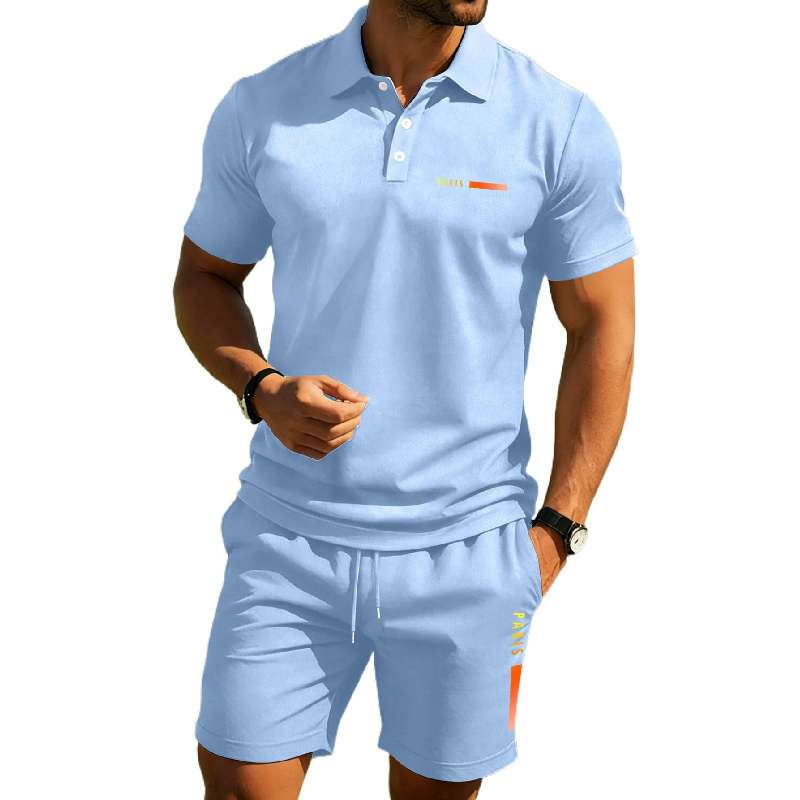 PARIS 프린트 남성용 고급 여름 폴로 셔츠, 속건성 - Men'S Fashion Polo Shirt 리뷰 및 가격