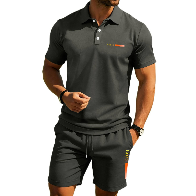 PARIS 프린트 남성용 고급 여름 폴로 셔츠, 속건성 - Men'S Fashion Polo Shirt 리뷰 및 가격