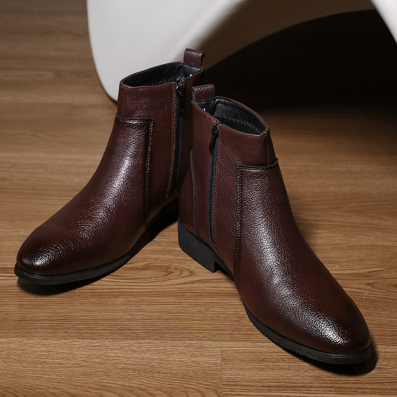 비즈니스 캐주얼 남성용 부드러운 가죽 앵클 부츠, 사이 - Chelsea Boots Men 리뷰 및 가격