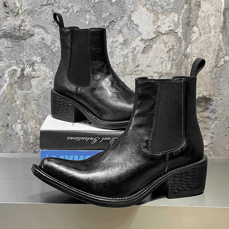 빅 사이즈 남성 패션 힙합 록 하이 첼시 부츠 블랙 브 - Chelsea Boots Men 리뷰 및 가격