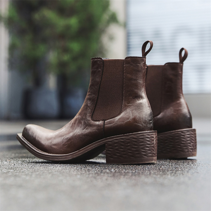 빅 사이즈 남성 패션 힙합 록 하이 첼시 부츠 블랙 브 - Chelsea Boots Men 리뷰 및 가격