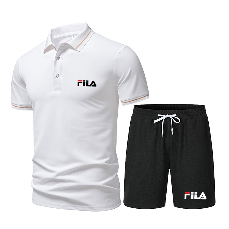 남성용 트렌디한 2피스 스포츠 의류 캐주얼 반팔 폴로  - Men'S Fashion Polo Shirt 리뷰 및 가격