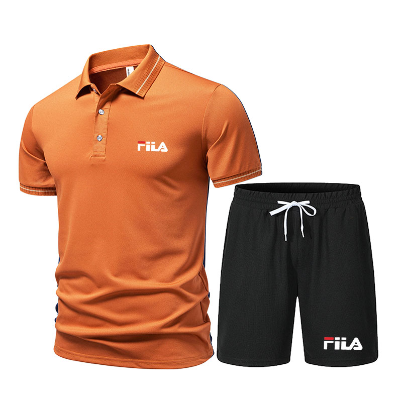 남성용 트렌디한 2피스 스포츠 의류 캐주얼 반팔 폴로  - Men'S Fashion Polo Shirt 리뷰 및 가격