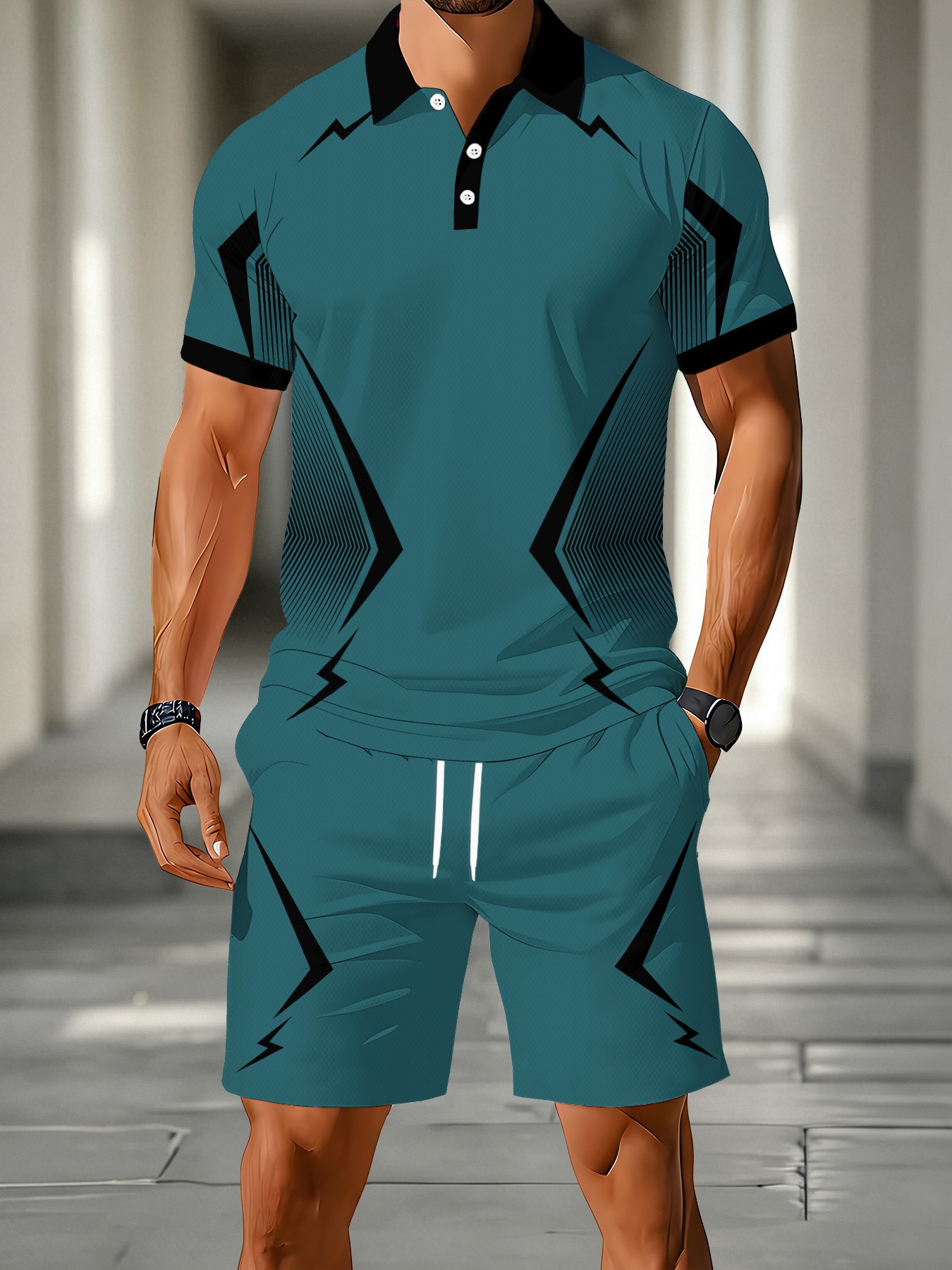 2026년 여름 미국 남성용 폴로 셔츠 세트 (야외 스 - Men'S Fashion Polo Shirt 리뷰 및 가격