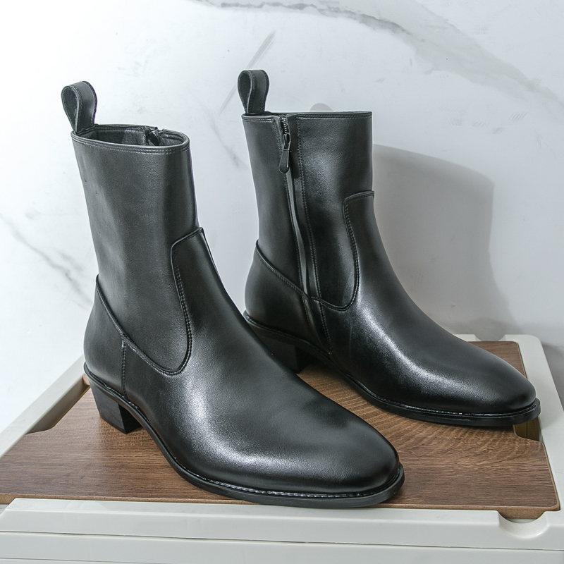 신상 영국 스타일 첼시 롱 부츠 남성용 블랙 럭셔리 브 - Chelsea Boots Men 리뷰 및 가격