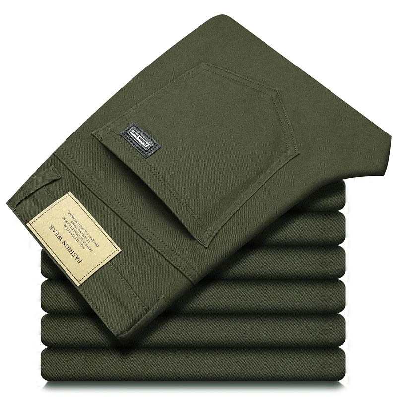 패션 느슨한 스트레이트 비즈니스 캐주얼 스트레치 데님  - Men'S Fashion Linen Pants 리뷰 및 가격