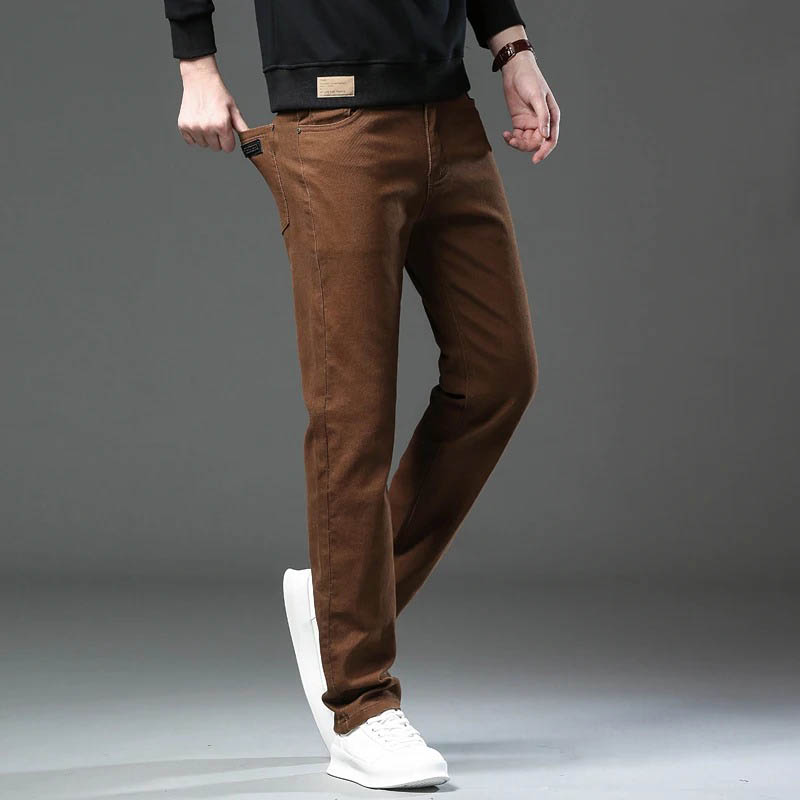 패션 느슨한 스트레이트 비즈니스 캐주얼 스트레치 데님  - Men'S Fashion Linen Pants 리뷰 및 가격