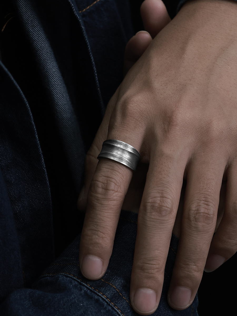 오리지널 인수 와이드 밴드 링 남성용 999 순은 싱글 - Men'S Fashion Rings 리뷰 및 가격