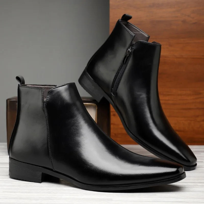 새로운 남성 부츠 클래식 첼시 부츠 럭셔리 하이 탑 가 - Chelsea Boots Men 리뷰 및 가격