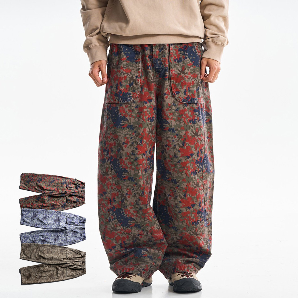 고품질 프린트 코튼 카고 바지 남성 스트리트웨어 패션  - Mens Fashion Cargo Pants 리뷰 및 가격
